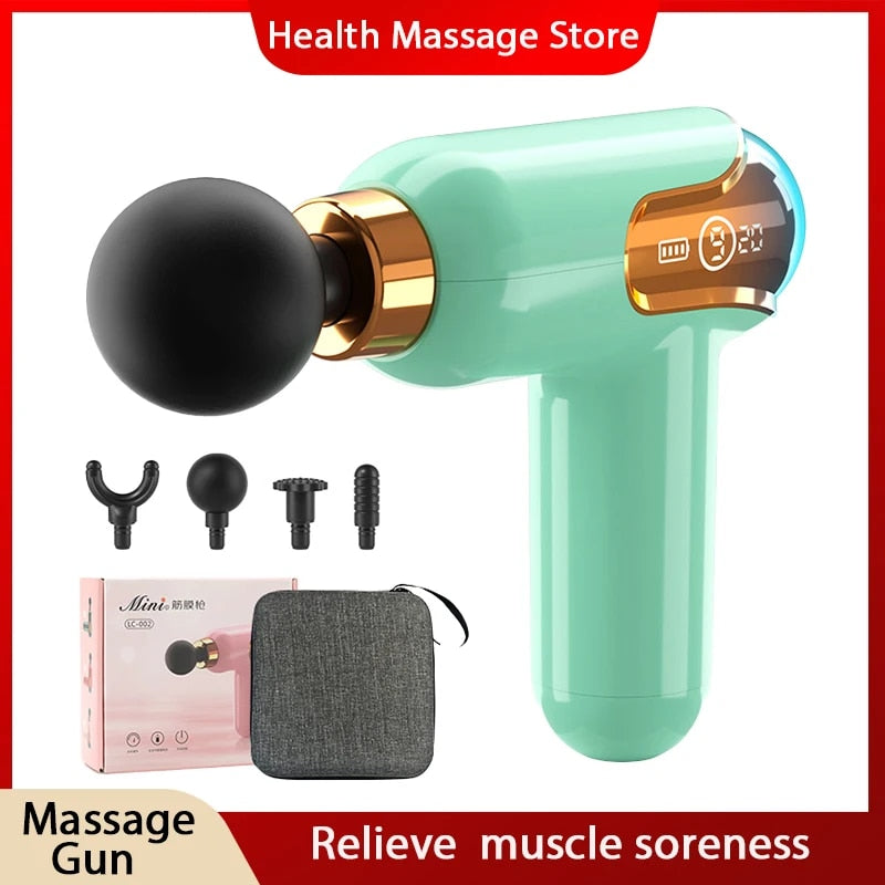 LCD Display Massage Gun Portable Electronic Massager Neck Massage Whole Body Ma image 1