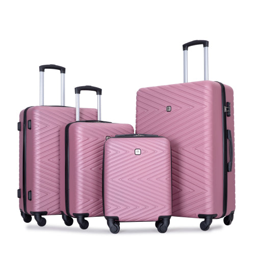 Travelhouse Luggage set 4-Piece ABS Suitcase With Spinner Wheels,24 Inch and 28 image 5