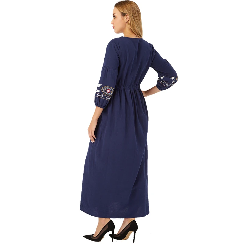 Vestidos Abaya Dubai Turkey Arabic Hijab Muslim Fashion Dress African Long Dres image 9
