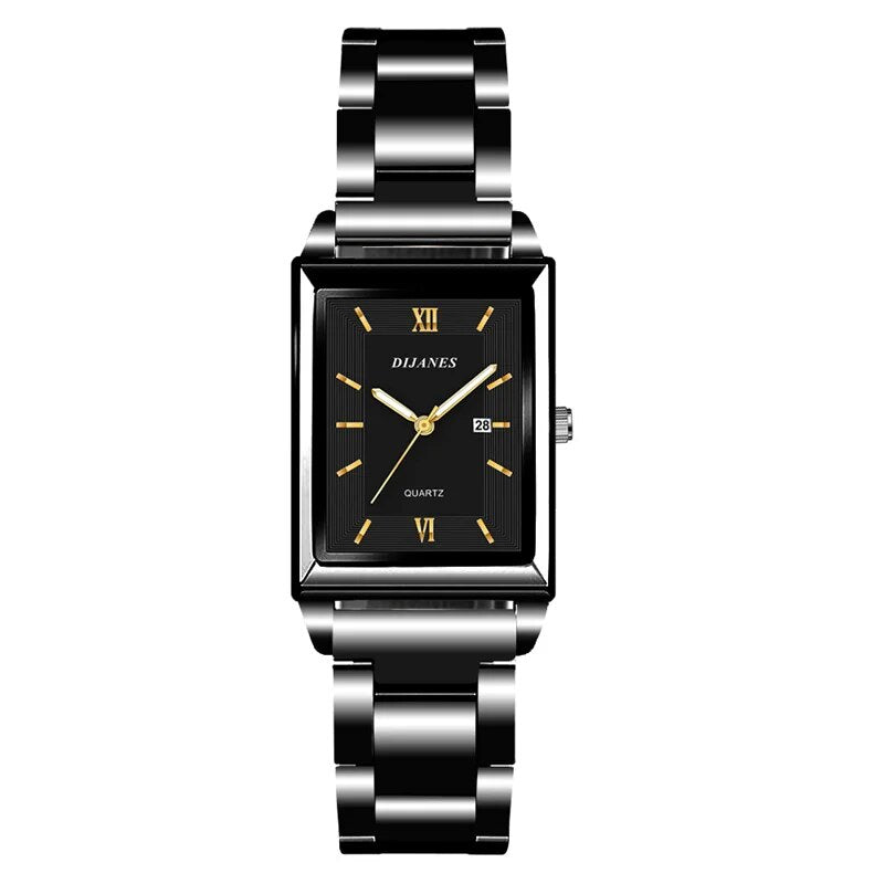 Fashion Men's Calendar Sport Casual Leather Wristwatch Luxury Business Golden S image 7