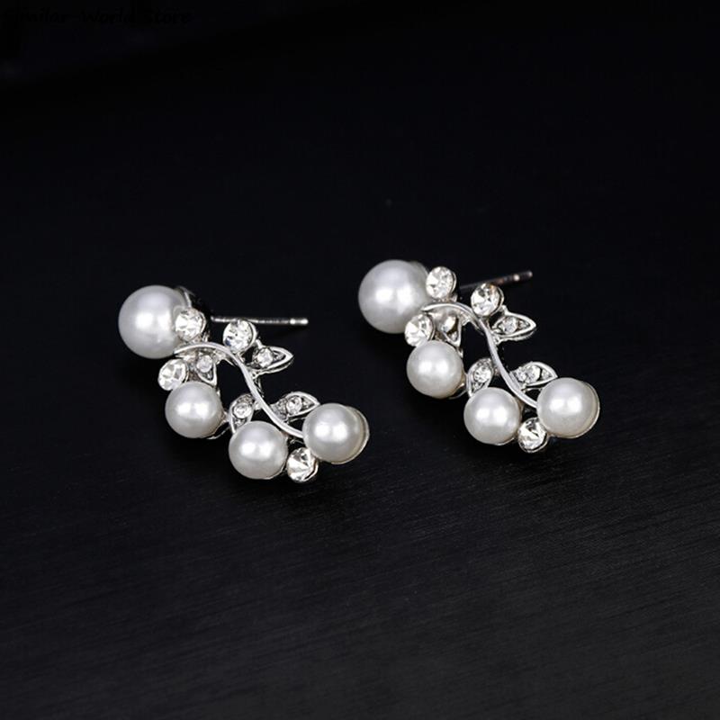 KvJJL Pearl Jewelry Sets For Women African Beads Jewelry Set Wedding Imitation image 5