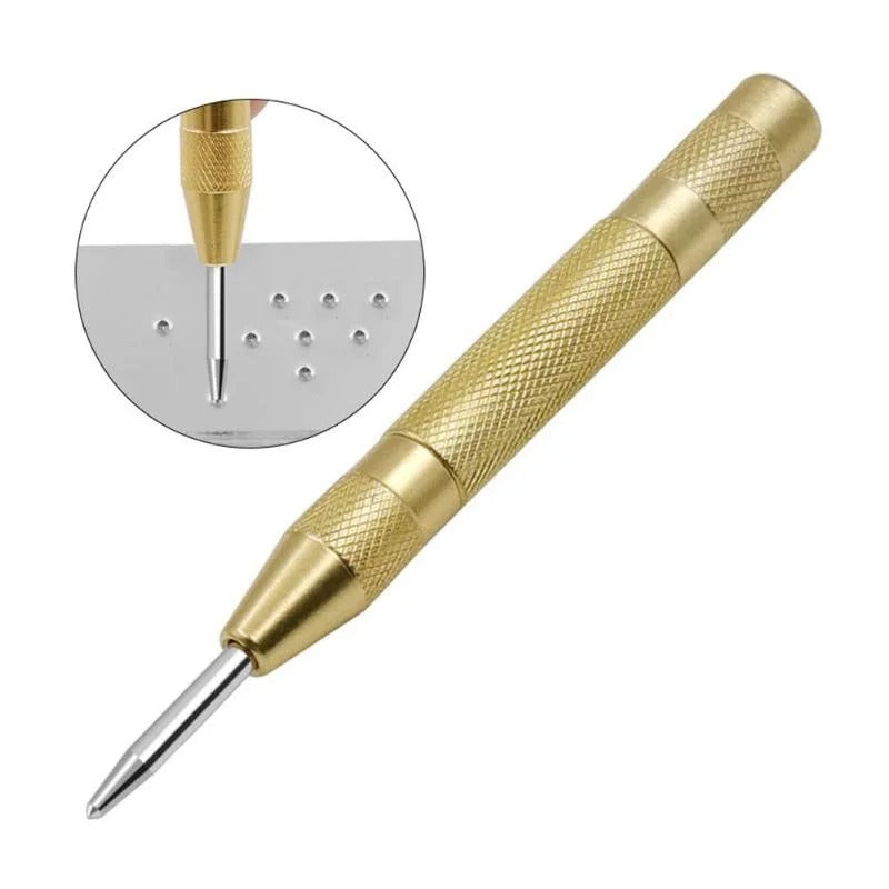 Step Drill Bit Set 5-Piece Titanium-Coated High Speed Steel with Automatic Cent image 4