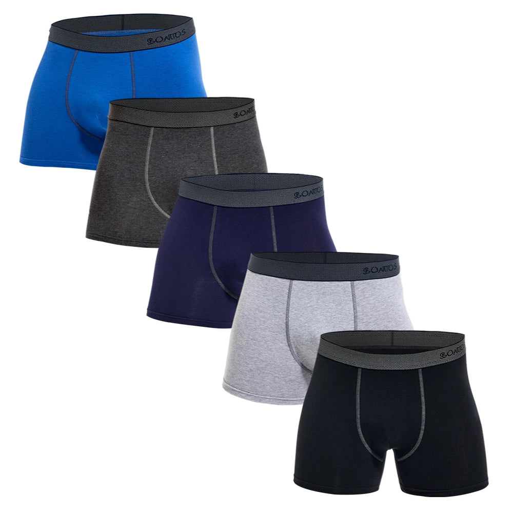 5Pcs Men's Panties Cotton Boxer Sexy Man Boxers Underwear Shorts Lots Male Boxe image 7