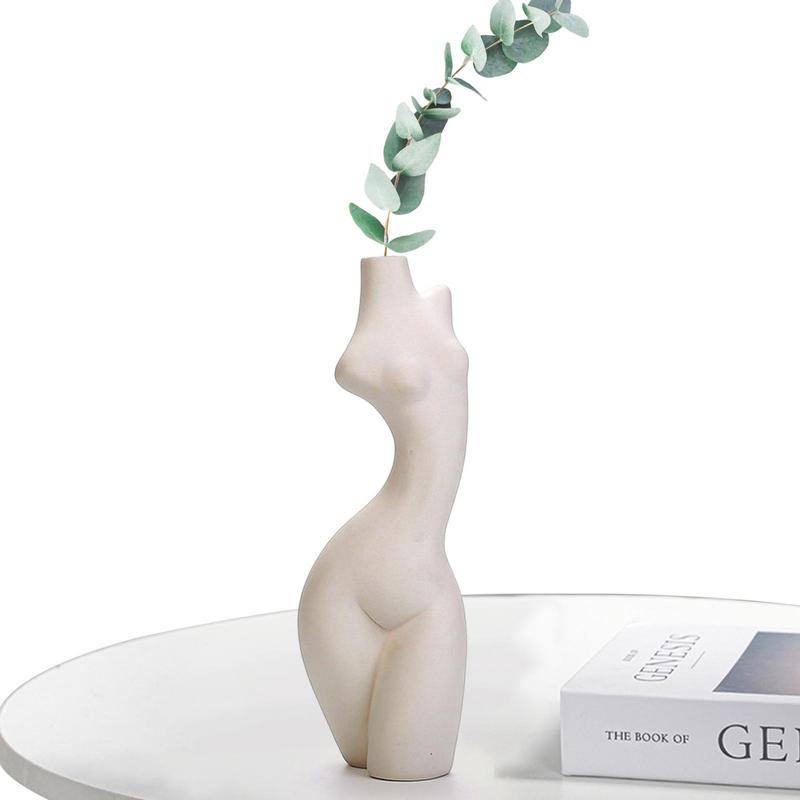 Ceramic Body Vase Women Ceramic Vase For Plants Flower Pot For Tabletop Centerp image 2
