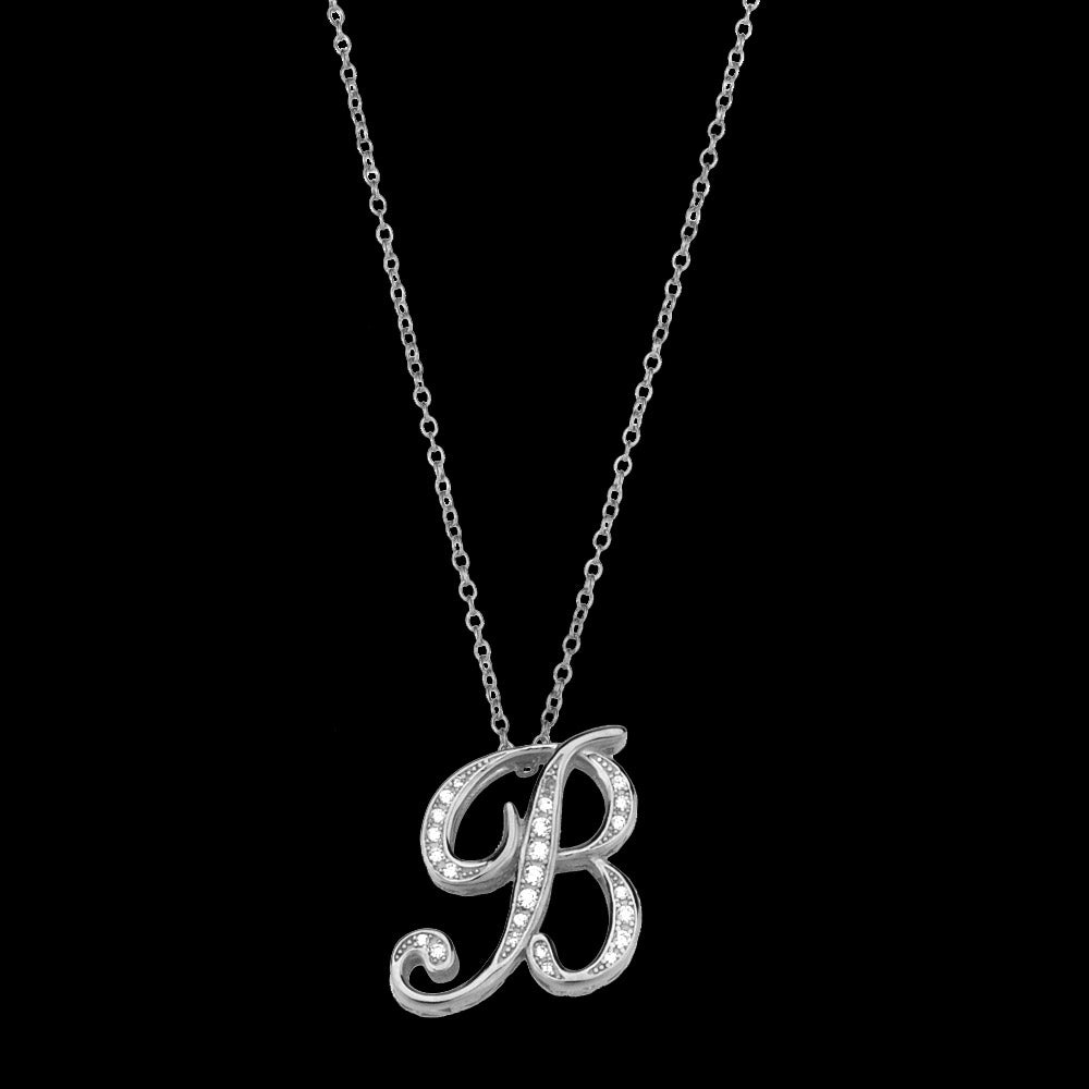 ANDYWEN 925 Sterling Silver Gold Long Chain Alphabet 26 Leter A W Pendant K H I image 38