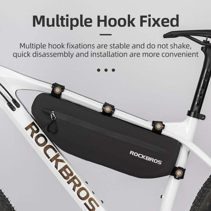 ROCKBROS Cycling Bicycle Bags Top Tube Front Frame Bag Waterproof MTB Road Tria image 10