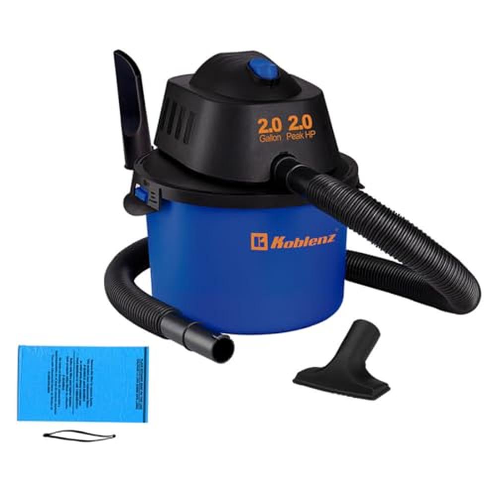2.0HP Compact Lightweight Wet Dry Vacuum 2.0 Gallon Blue Black 5 Year  Powerful image 1