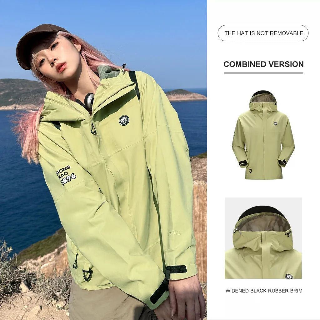 GOLDEN CAMEL Hiking Jackets Women Waterproof Hard Shell Single-layer Jacket for image 0