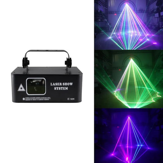 500mW Laser Light  Holiday Stage Device 90-240V RGB 3D DJ Equipment Disco Chris image 0