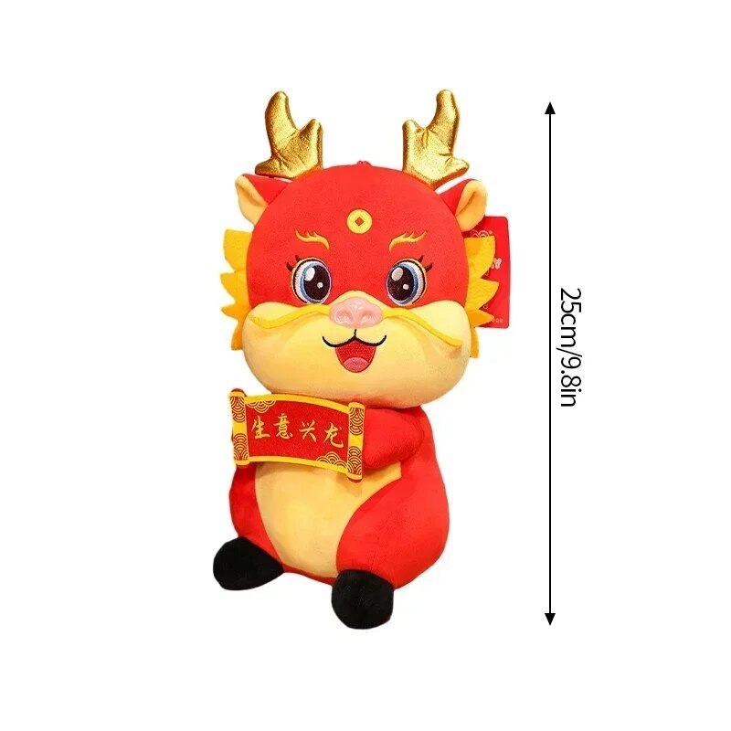 Chinese Lunar New Year Decoration 2024 Kawaii Dragon Plush Dolls Spring Festiva image 12