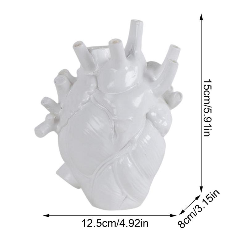 Halloween Heart-Shaped Vase Home Decor Plant Flower Pot Table Ornaments Resin V image 7
