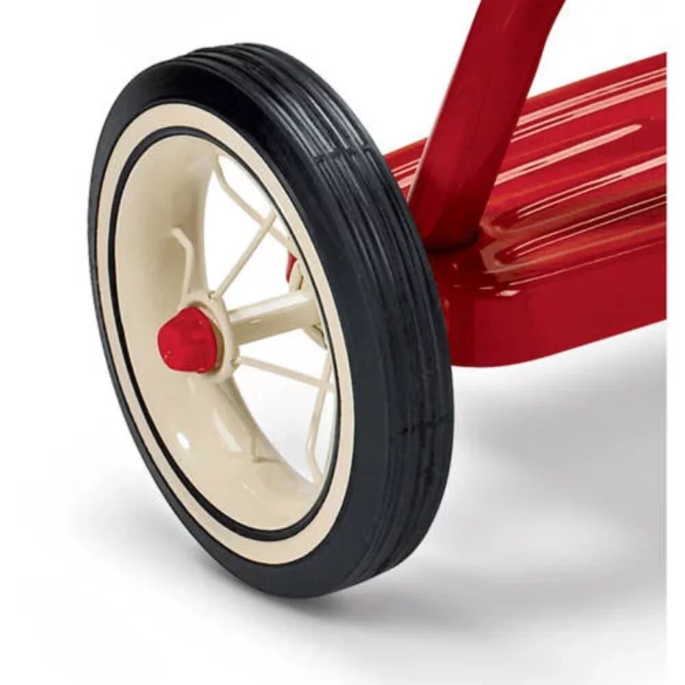 GISAEV, Classic Red Dual Deck Tricycle, 12" Front Wheel, Red image 5