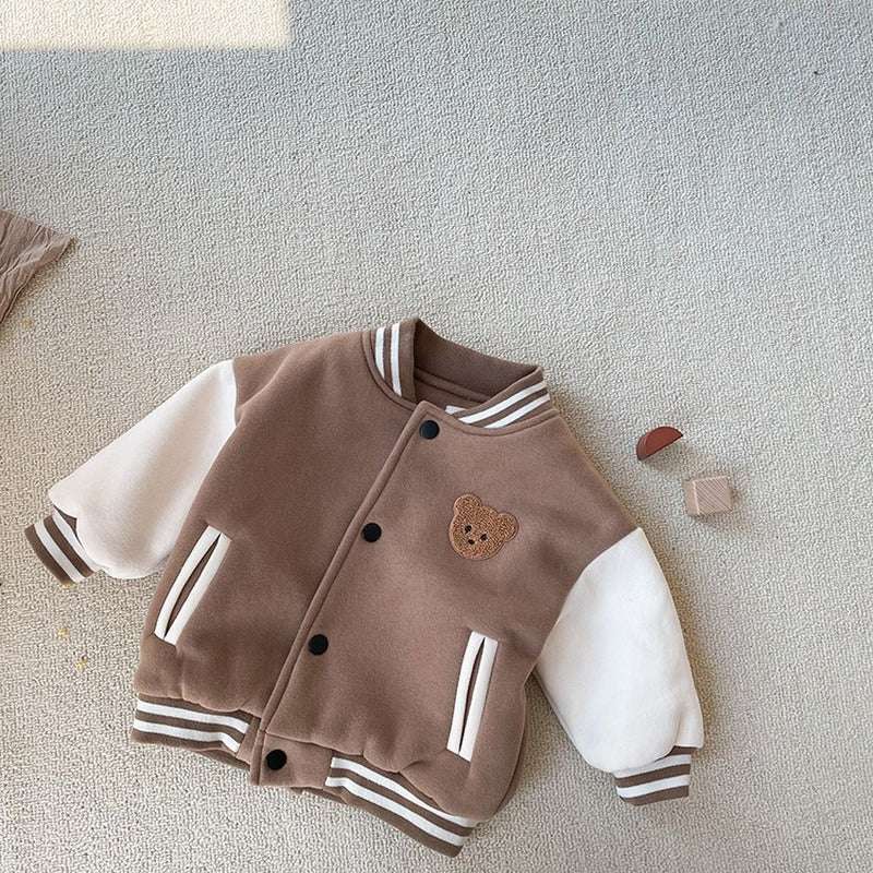 Baby Jacket Casual Baseball Uniform Jacket Outerwear Kids Coat Toddler Infant B image 0