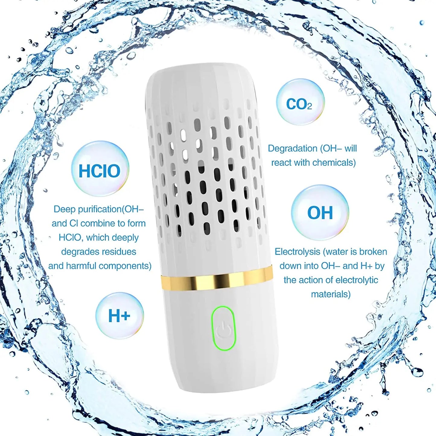 For Ultrasonic Fruit Vegetable Washing Machine Capsule Wireless Food Cleaner Su image 4