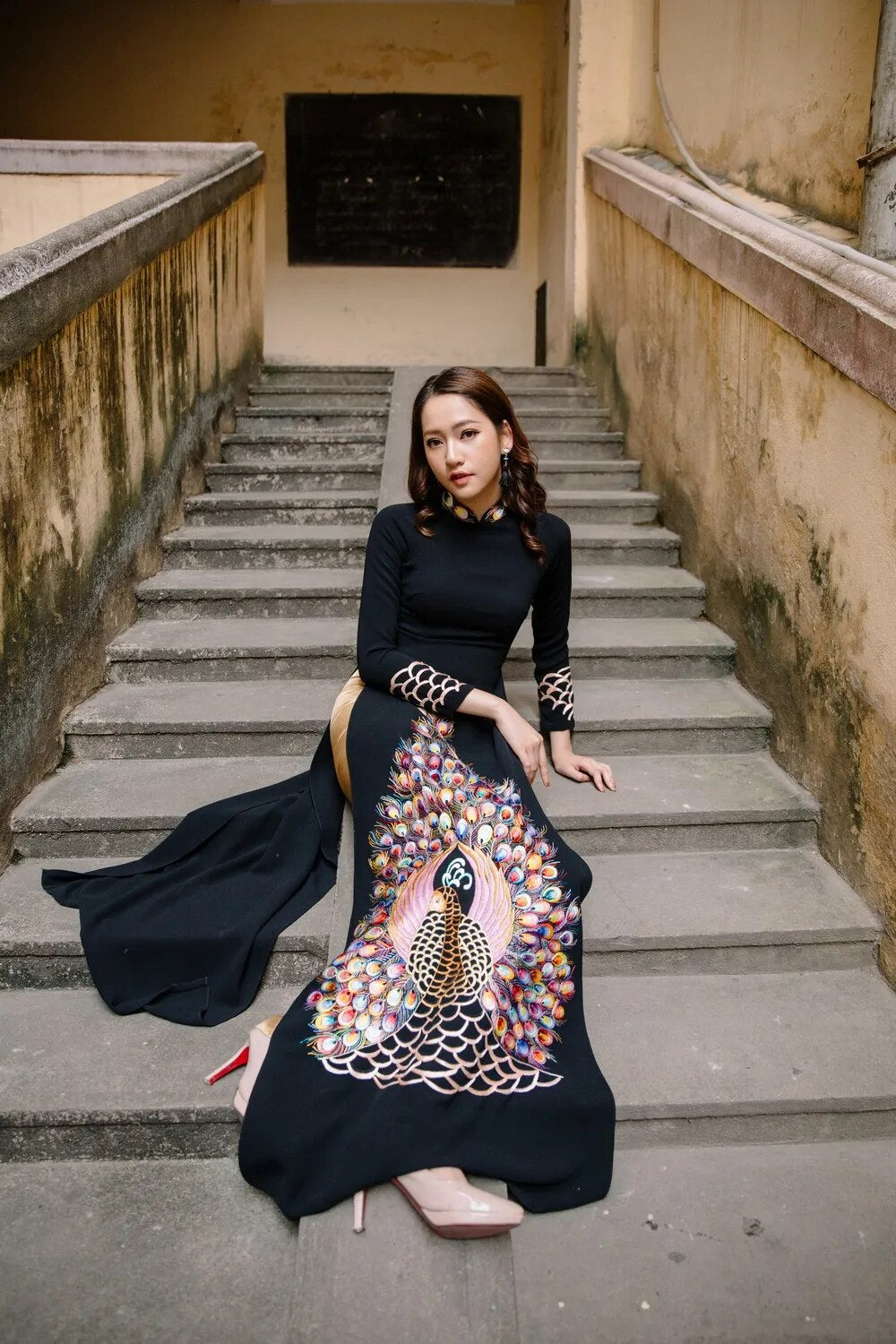 aodai vietnam clothing cheongsam aodai vietnam dress vietnamese traditionally d image 4
