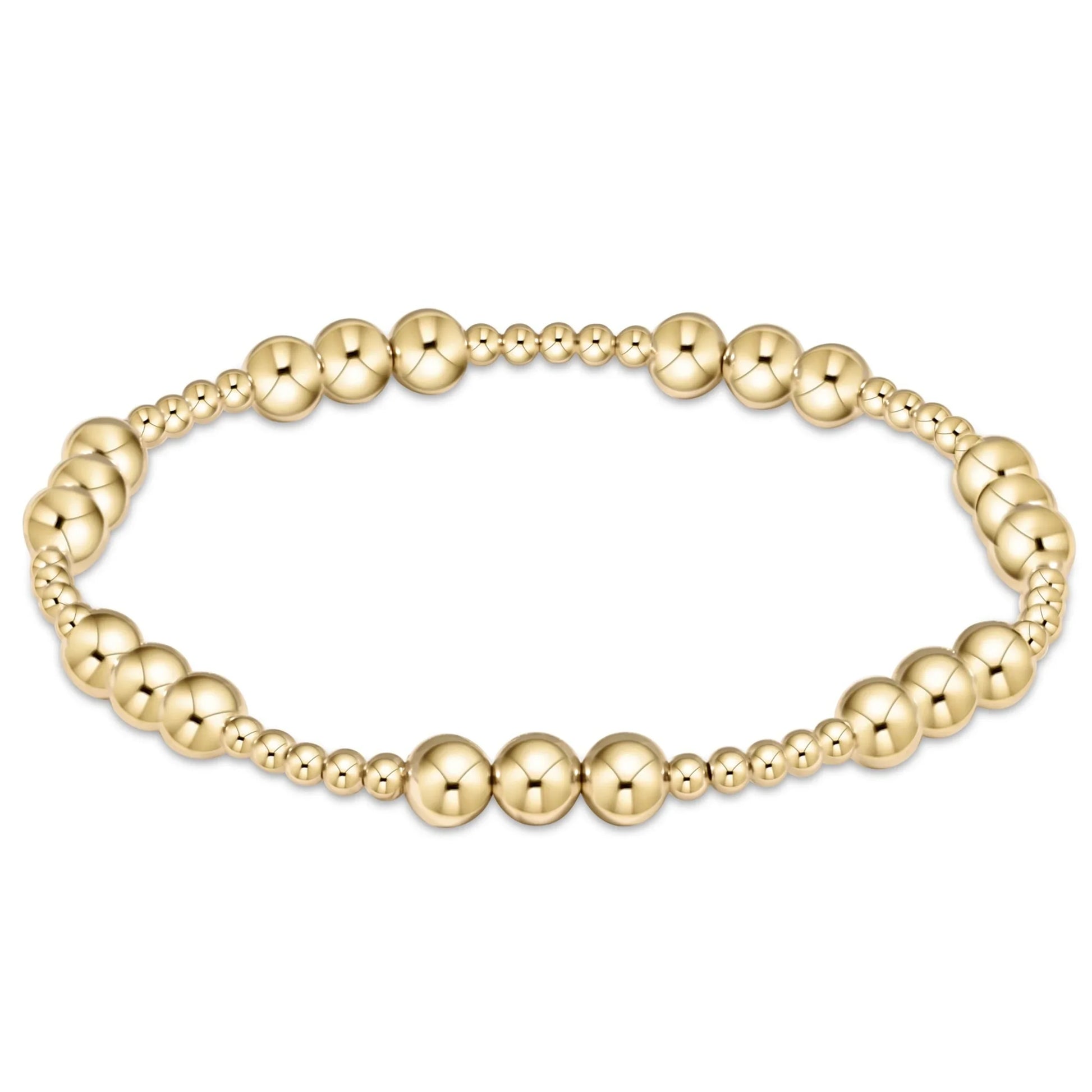 KKBEAD Stretch Bracelet Femme 18 K Waterproof Gold Plated Beaded Bracelets for image 9