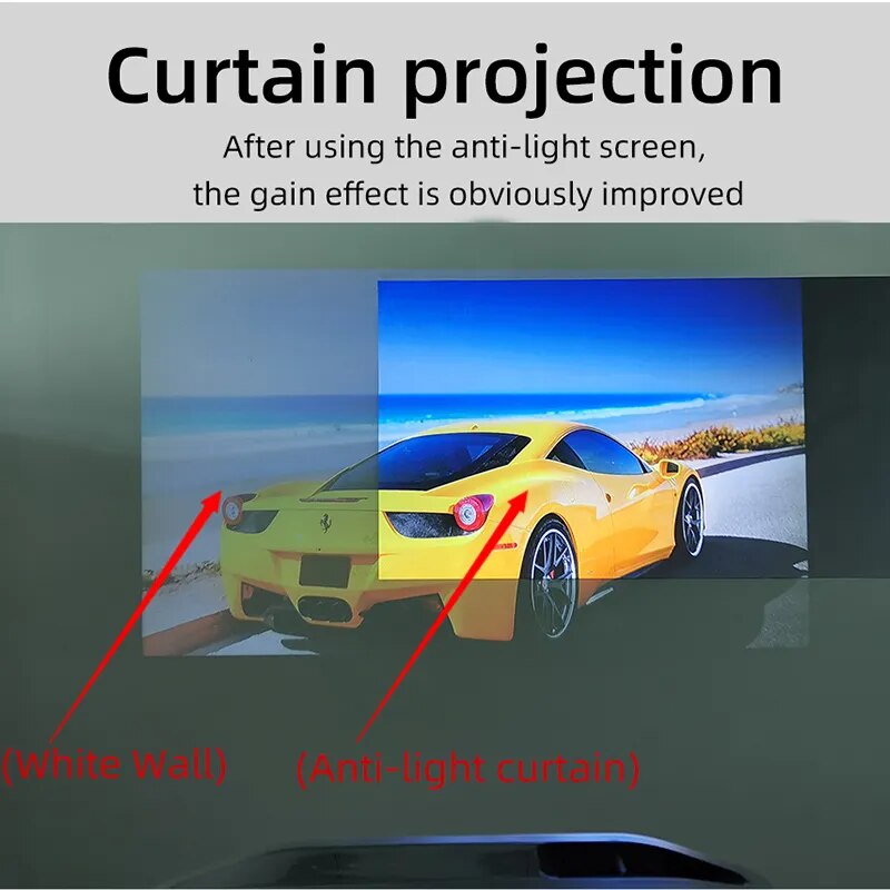 VEIDADZ Projector Screen Metal Grey Anti-Light 60-133 inch 30ƒ€š° Viewing Angle 16 image 12