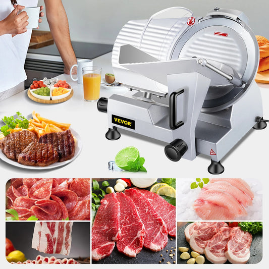VEVOR 10 Inch Blade Electric Food Slicer Cutter Grinder Meat Slicer Machine for image 0