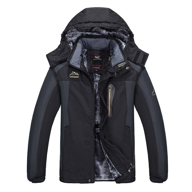 Winter Men Warm Outdoor Jackets Coats Men Waterproof Thick Fleece Jackets Men O image 7