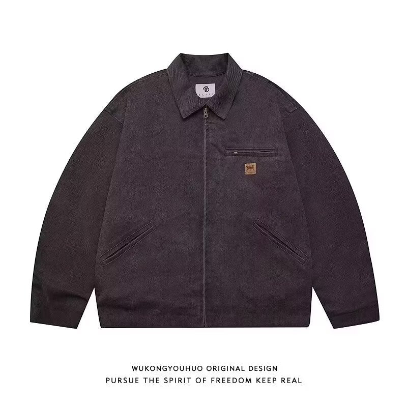 Loose Spring Jackets Men Women College Casual Fashion Varsity Outwear Women Vin image 0
