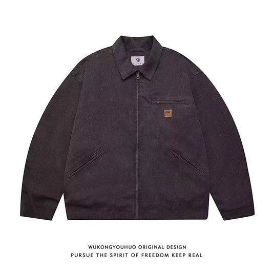 Loose Spring Jackets Men Women College Casual Fashion Varsity Outwear Women Vin image 0