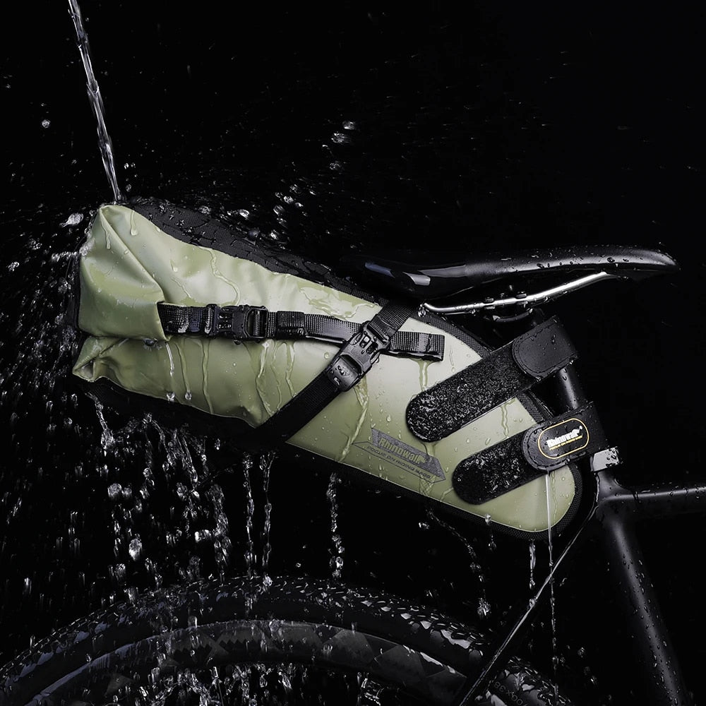 Rhinowalk Bike Waterproof Bicycle Saddle Bag Reflective Large Capacity Foldable image 13