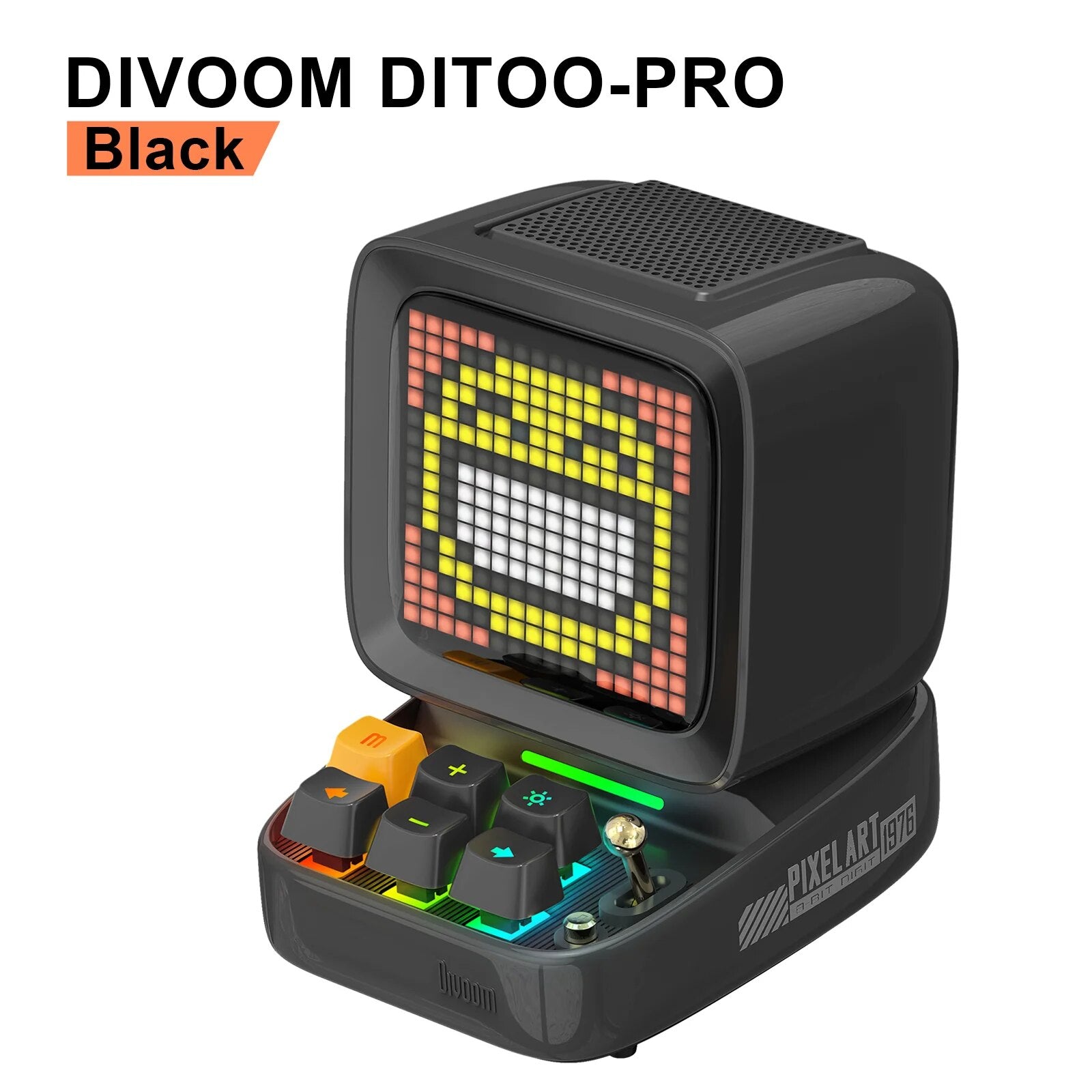 Divoom Ditoo-Pro Retro Pixel Art Bluetooth Portable Speaker Alarm Clock DIY LED image 6