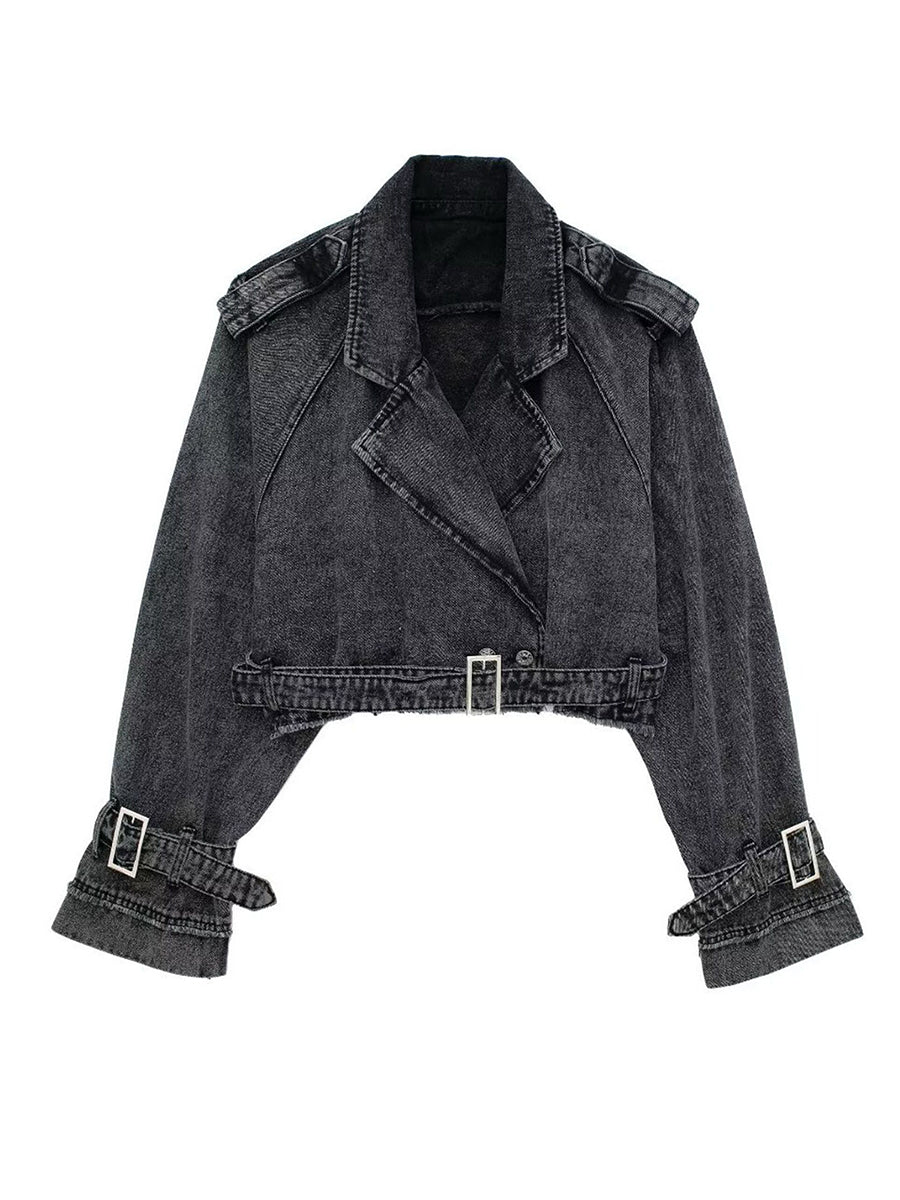 Stylish Women s Denim Jacket for Autumn Fashionistas with a Flawless Fall Look image 0