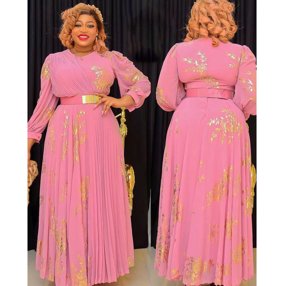 MD African Dresses For Women 2023 New Elegant Wedding Party Evening Gown Dashik image 5