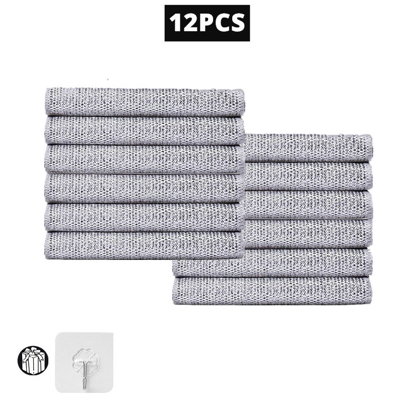 20/1pcs Magic Cleaning Cloth Thickened Double -sided Metal Steel Wire Rags Kitc image 7