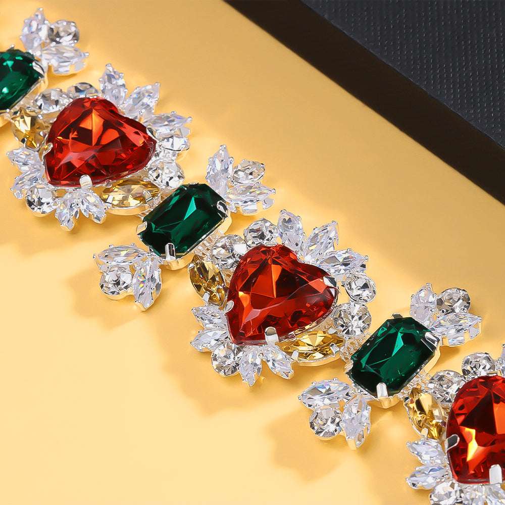 Stonefans Baroque Crystal Large Jewelry Set African Wedding Accessories Fashion image 4