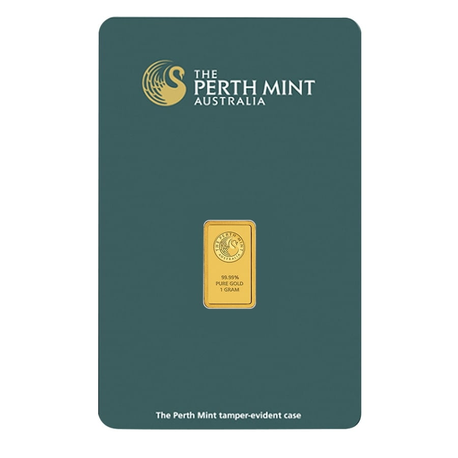 1 gram Perth Mint Gold Bar .9999 Fine (In Assay) image 4