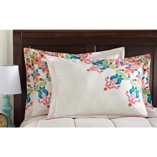 Mainstays Coral Medallion 8 Piece Bed in a Bag Comforter Set With Sheets, Queen image 0