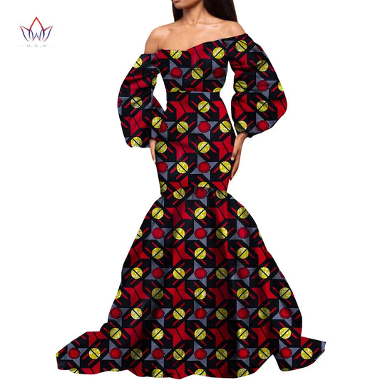 Dashiki African Dresses for Women Daily Party Wedding African Women Dresses Flo image 0