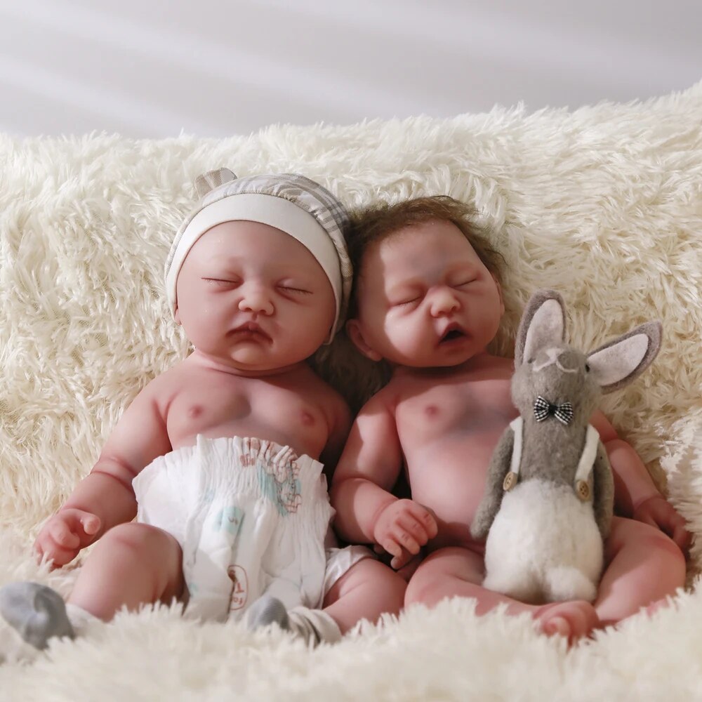 17.7 " Reborn Baby Doll Girl  Realistic Newborn Dolls Christmas Handmade Gifts image 7