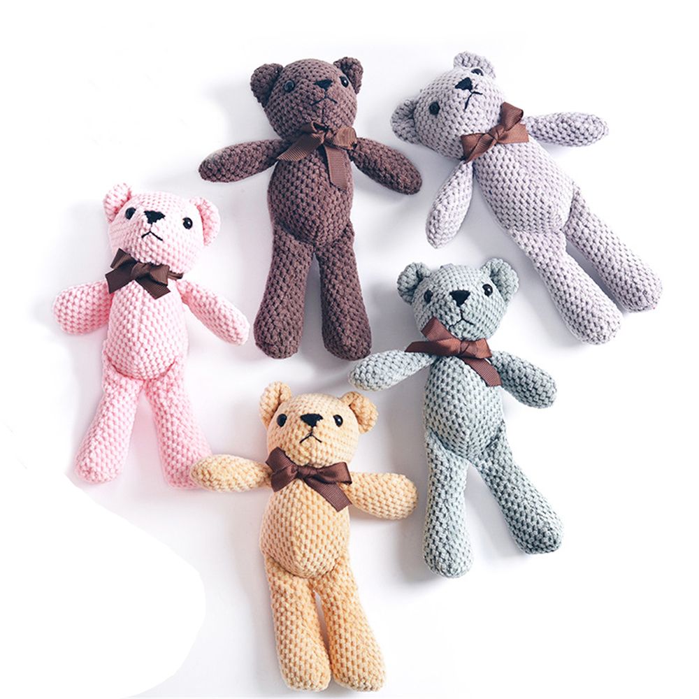 1pcs 15CM Bear Stuffed Plush Toys Baby Cute Dress Key Pendant Pendant Dolls  Bi image 8