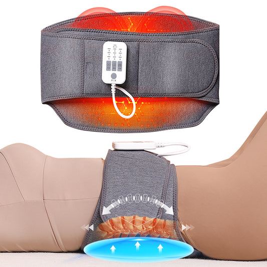 Waist Massager, Electric Lumbar Heating Belt Multi-gear Adjustment, Portable He image 0