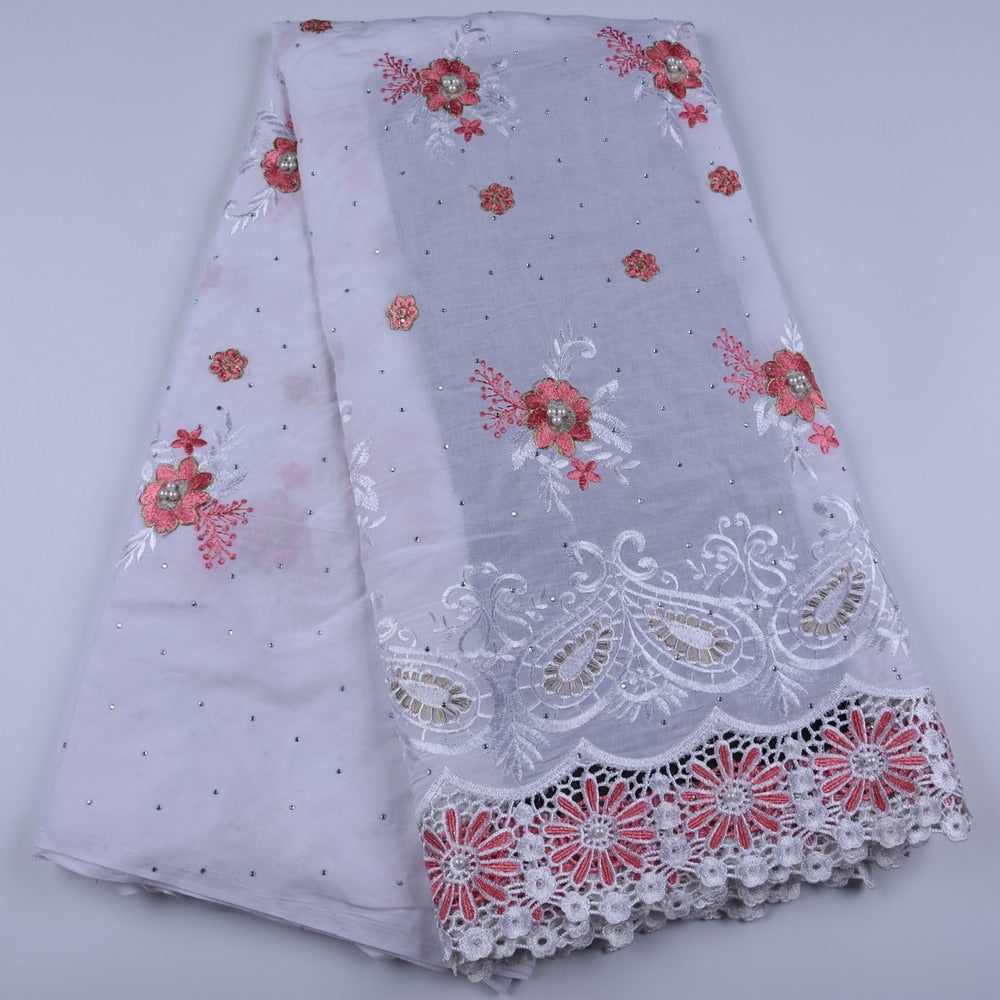 Swiss Voile Cotton Lace Fabric 2019 African Swiss Voile Laces In Switzerland Hi image 1