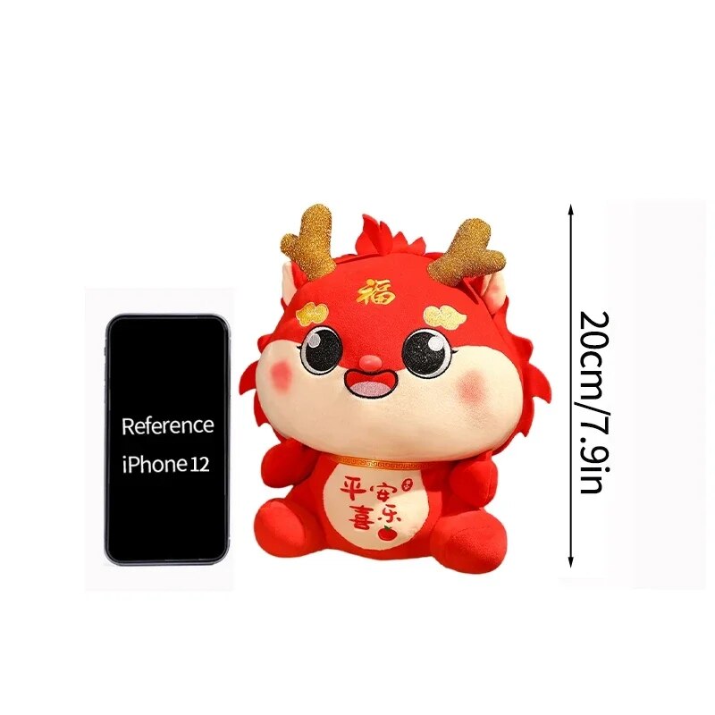 Chinese Lunar New Year Decoration 2024 Kawaii Dragon Plush Dolls Spring Festiva image 17