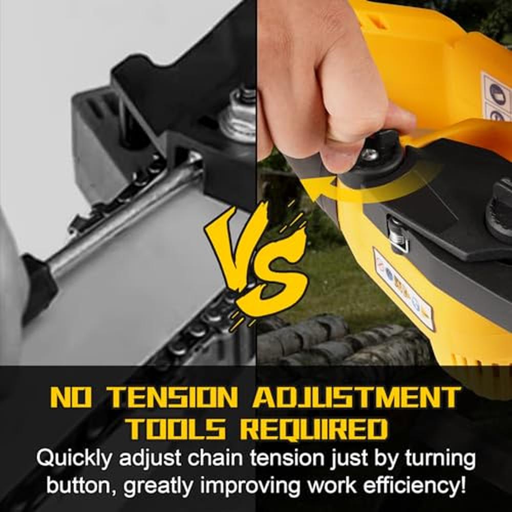 6 Inch Cordless Mini Chainsaw Dewalt 20V Max Battery Powerful Motor Easy Instal image 2