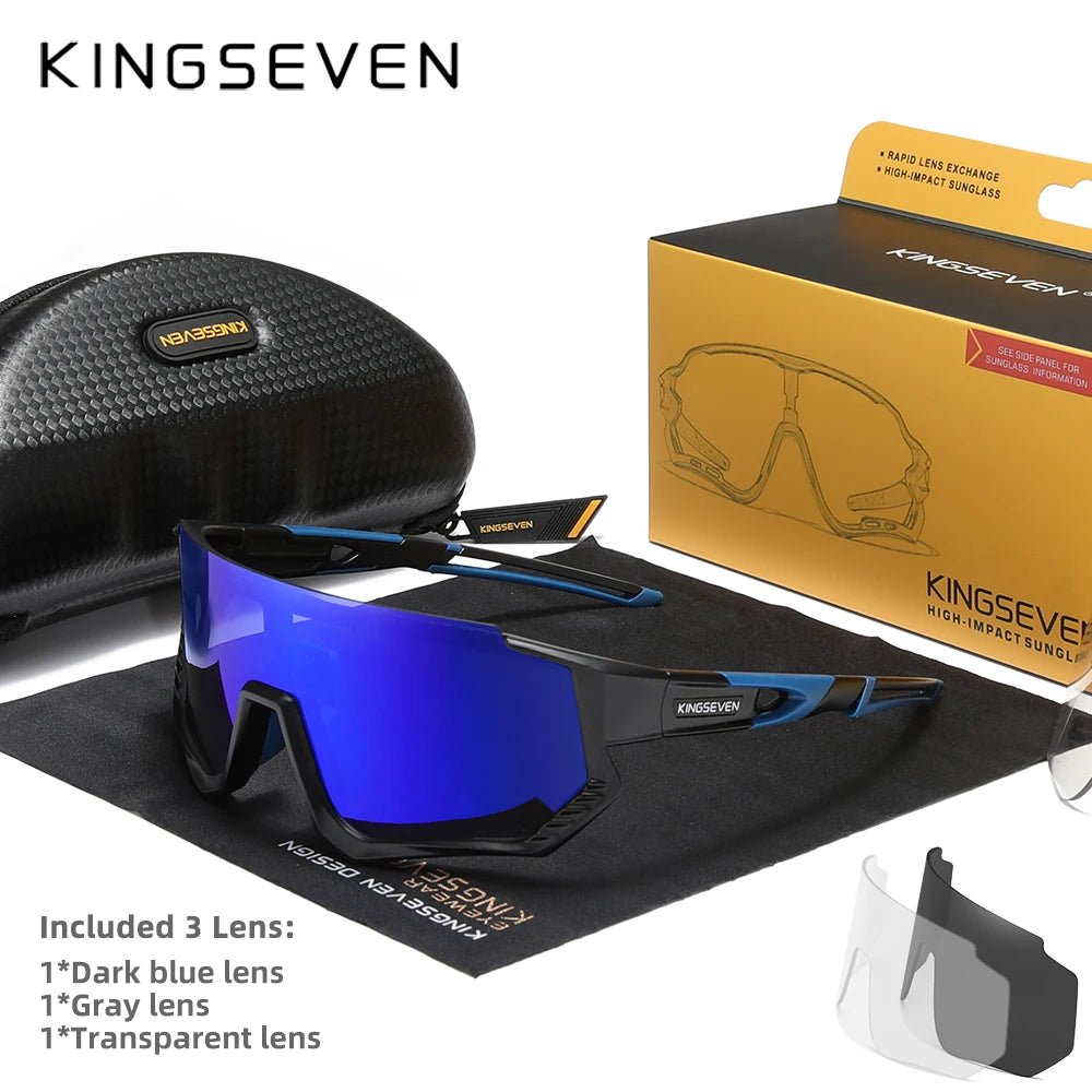 Ship From USA KINGSEVEN Brand Cycling Sunglasses Men Women Mtb Bicycle Glasses image 4