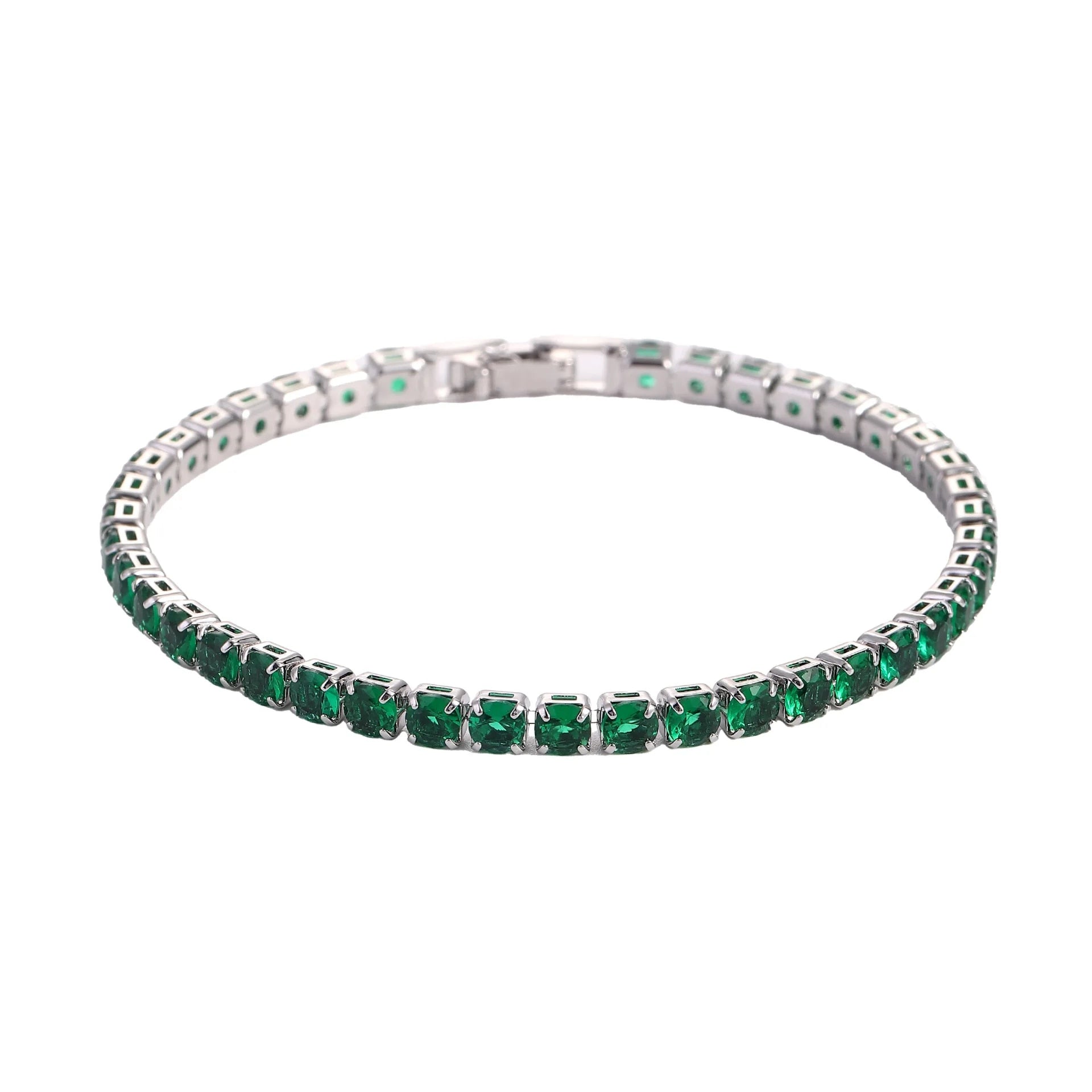 4mm Cubic Zirconia Tennis Bracelet Iced Out Chain Bracelets For Women Men Golde image 3