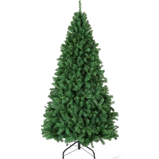 6-Ft Christmas Tree Pine Hinged Artificial Holiday Tree W/ 1000 Tips Metal Base image 0