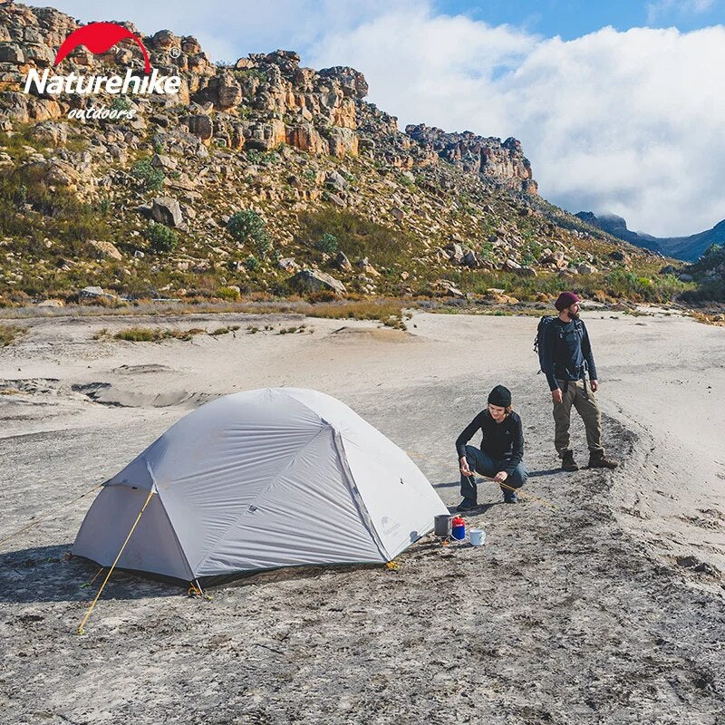 Naturehike Mongar 2 Tent 2 Person Backpacking Tent 20D Ultralight Travel Tent W image 12