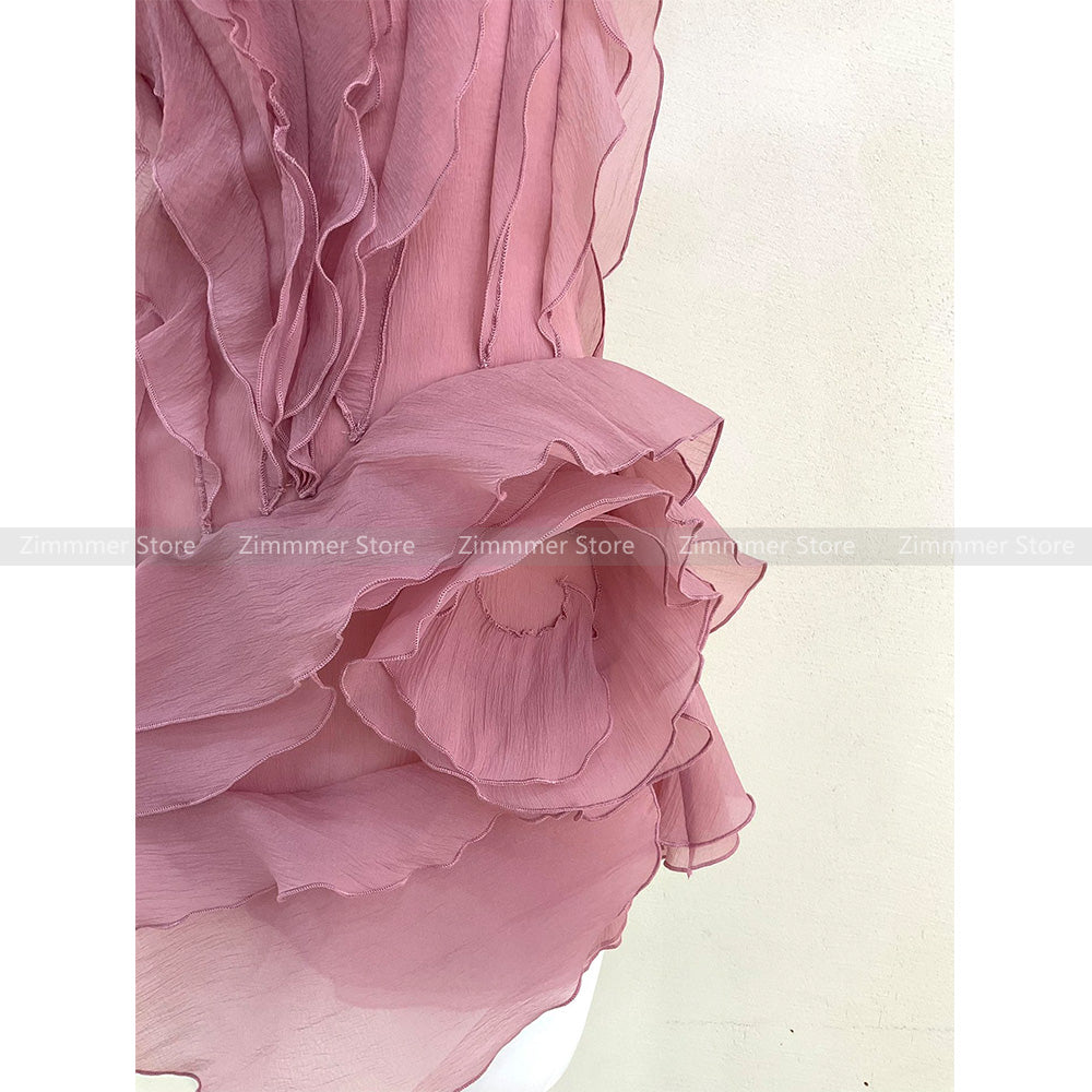 Vietnam niche design new heavy petal ruffles Gorgeous pure desire atmosphere feelin image 6