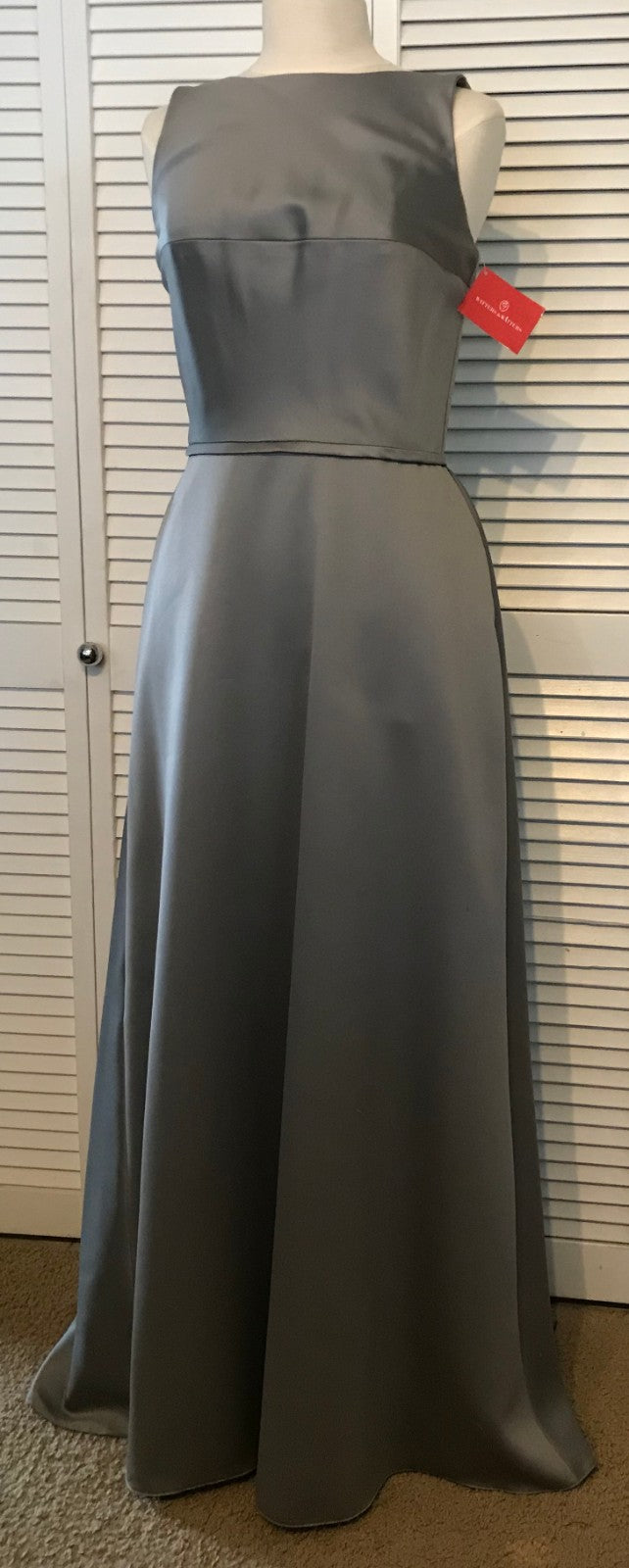 Watters & Watters Women Dresses Satin Gray Size 8 image 0