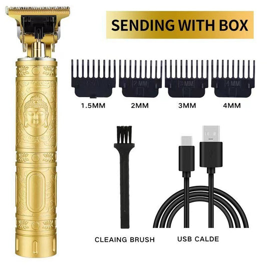 Electric Haircutter for Men USB Rechargeable Rechargeable Golden Buddha Razor E image 0