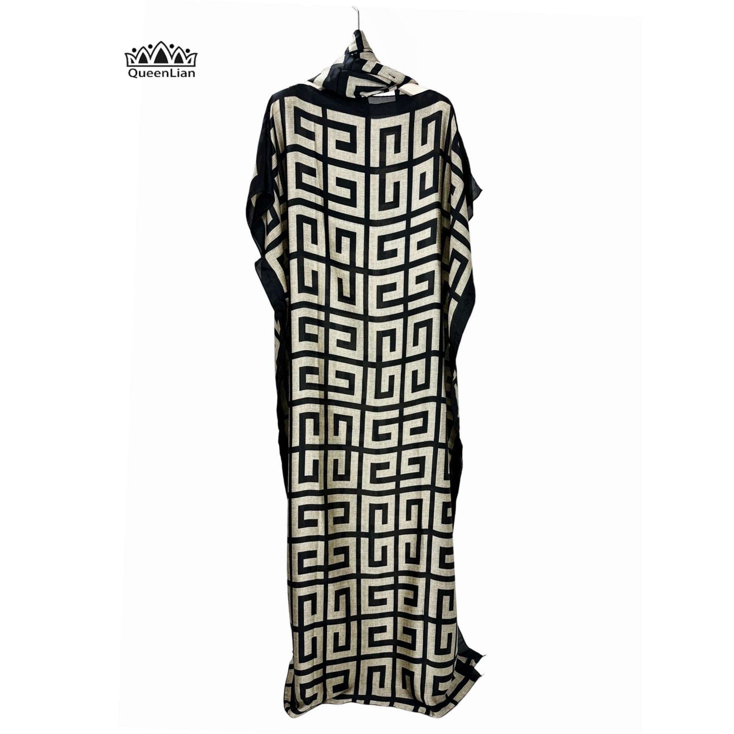 Oversize African Women Clothing Dubai Dashiki Abaya Free Size Print Design With image 2