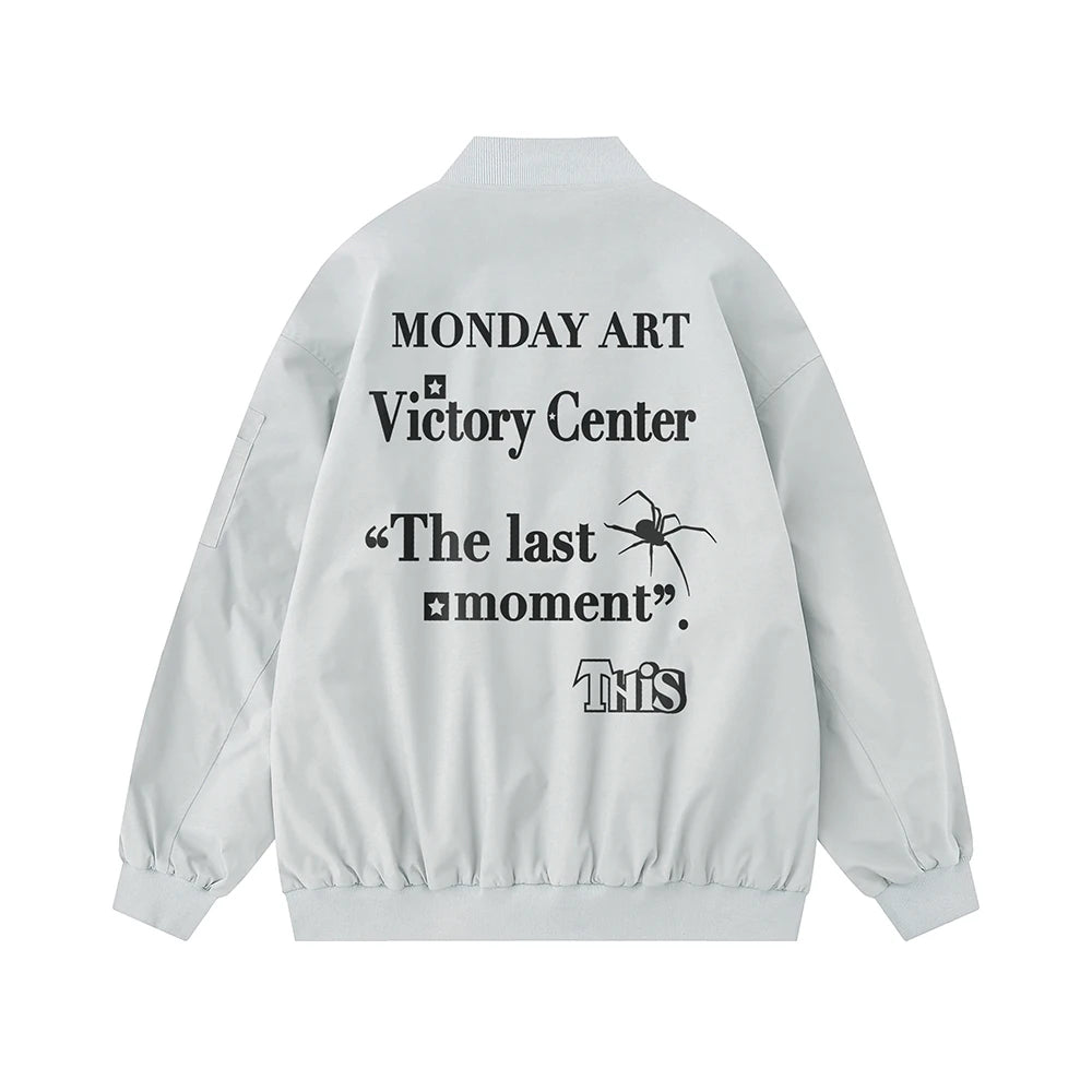 Men's Aviator Jackets 2024 Autumn Couple's Matching Jacket Hip-hop Streetwear L image 0
