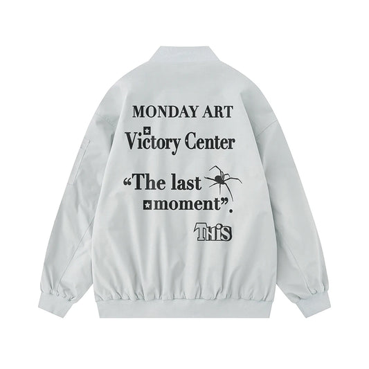 Men's Aviator Jackets 2024 Autumn Couple's Matching Jacket Hip-hop Streetwear L image 0